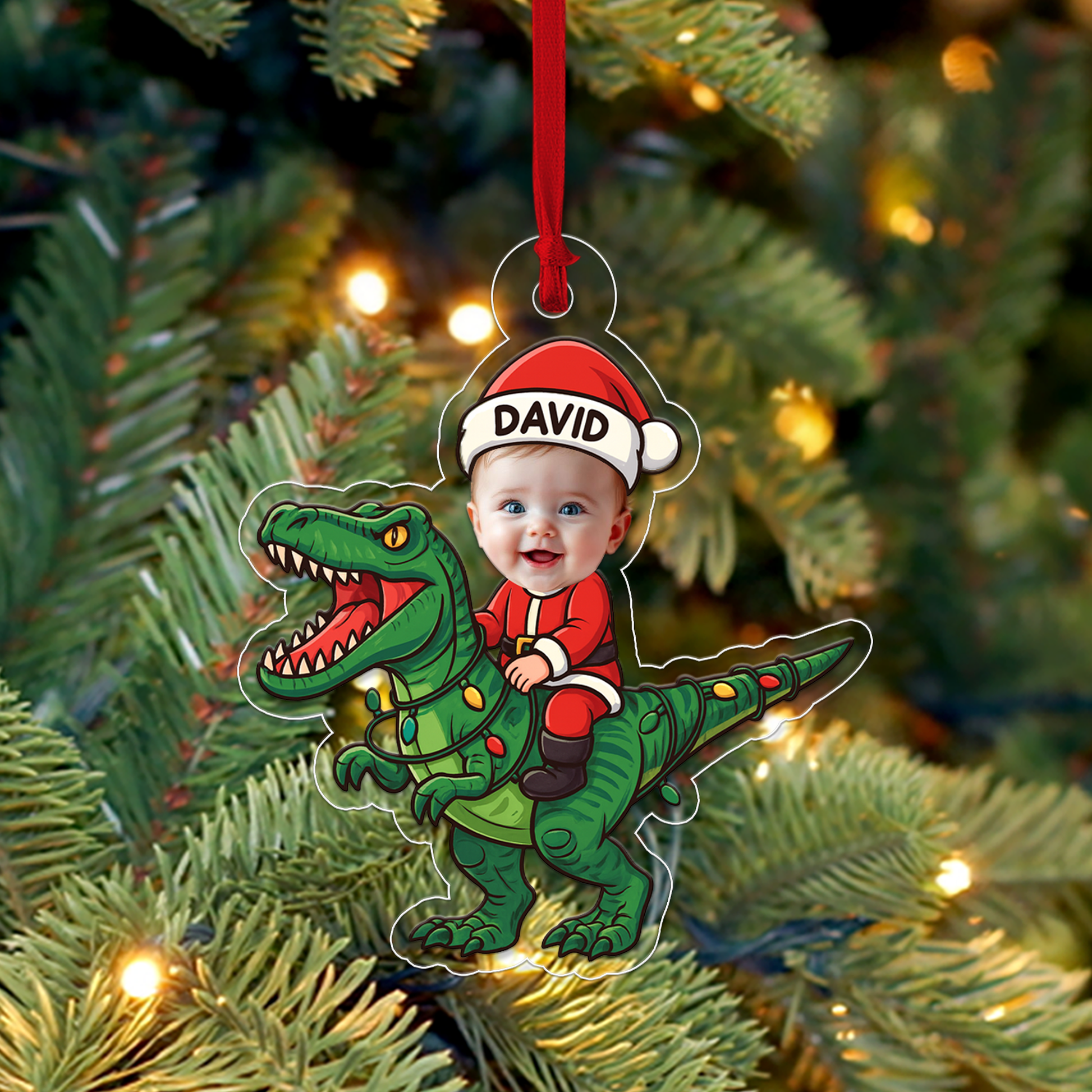 Custom Photo And Name Baby Dinosaur