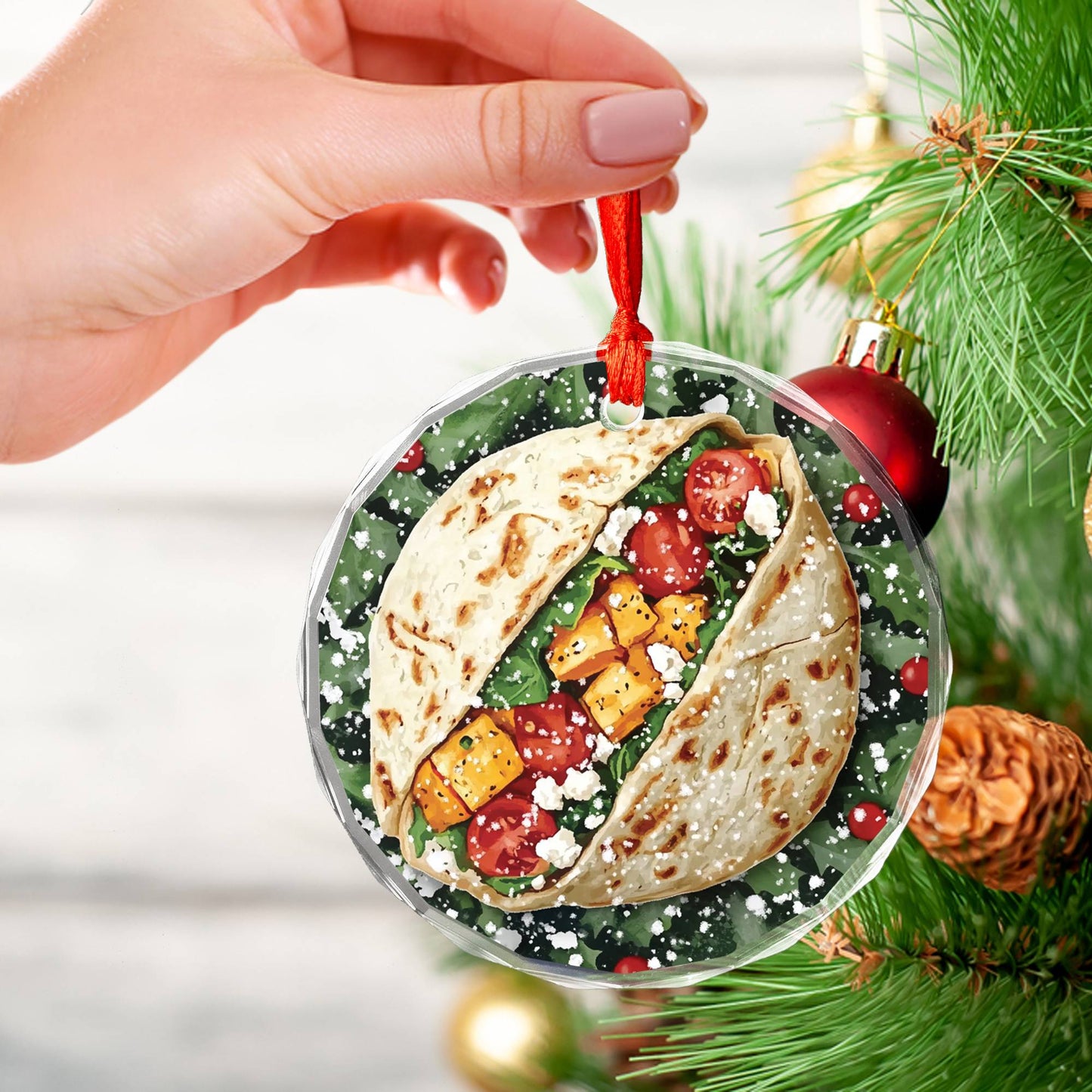Chicken Caesar Wrap Close up Design 3
