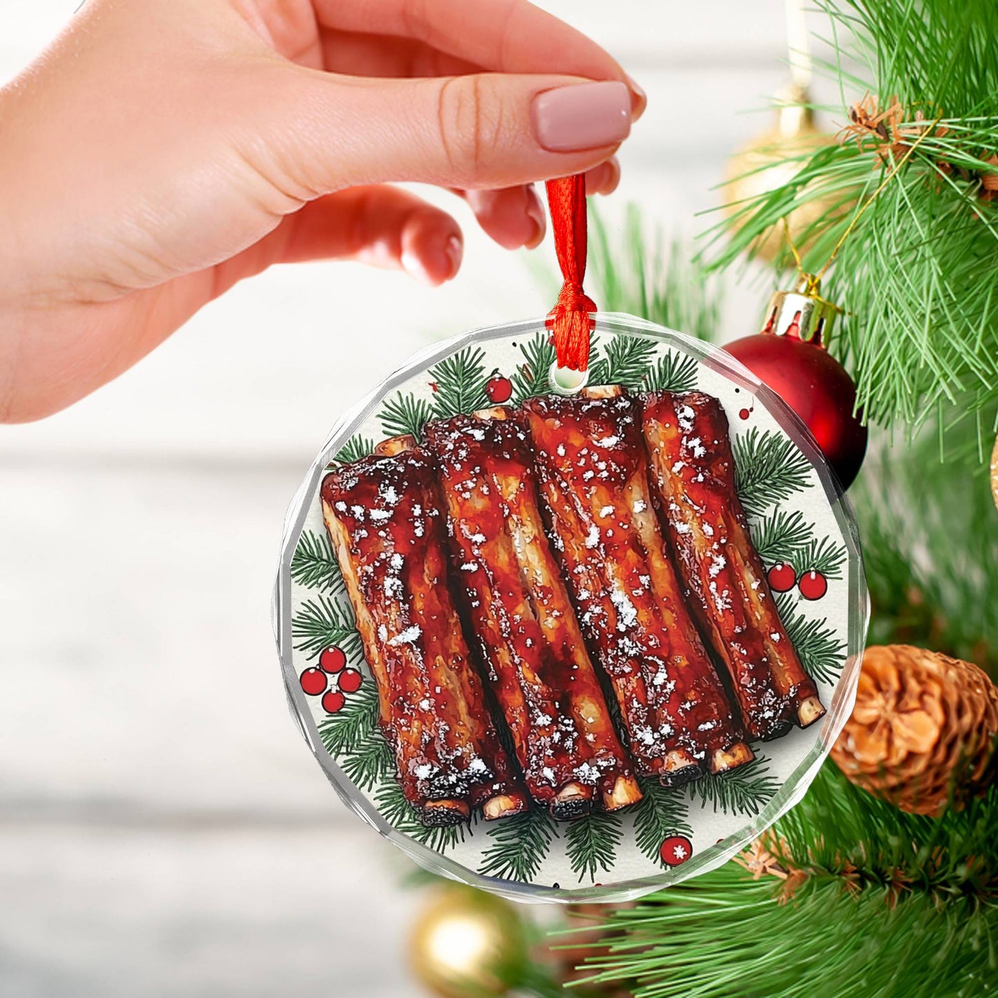 Barbecue Ribs Close up Design 2