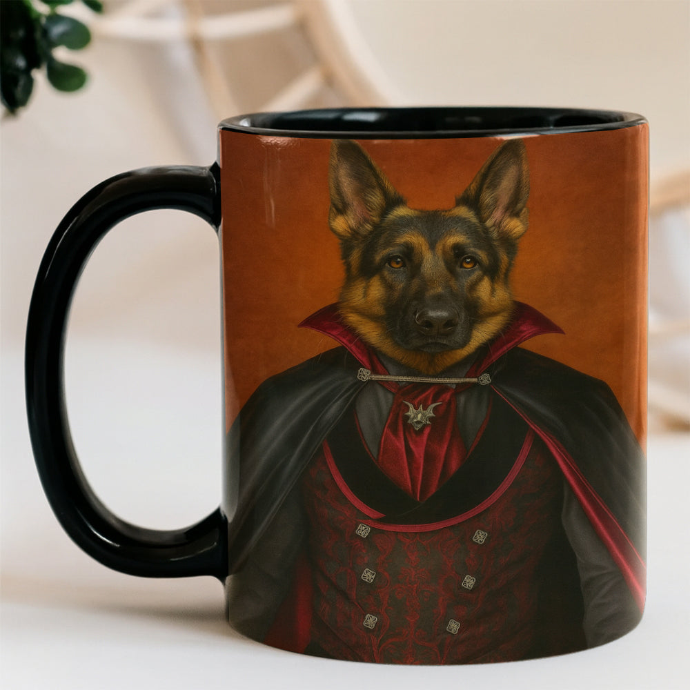 Custom Photo Vampire Dog Mug Gift For Dog Lovers