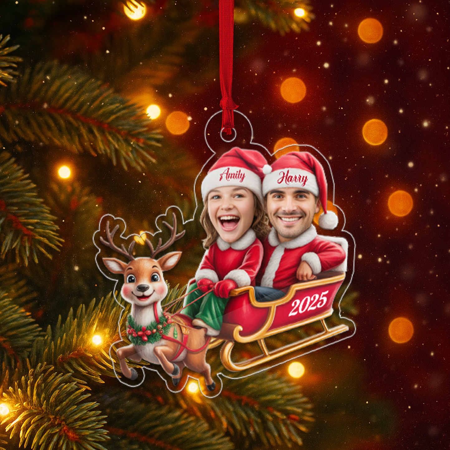 Personalized Couple Names Christmas