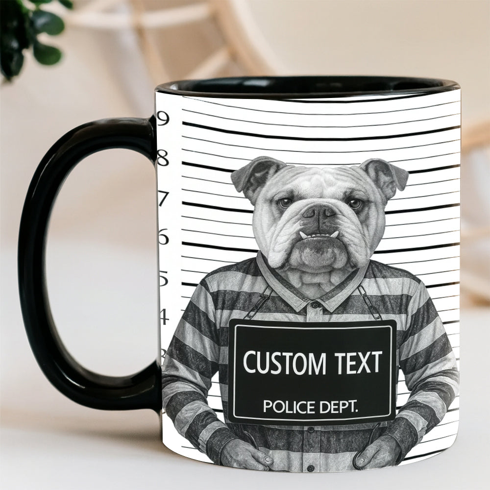 Custom Photo Dog Wanted By Pawlice Mug _ Gifts For Dog Lovers