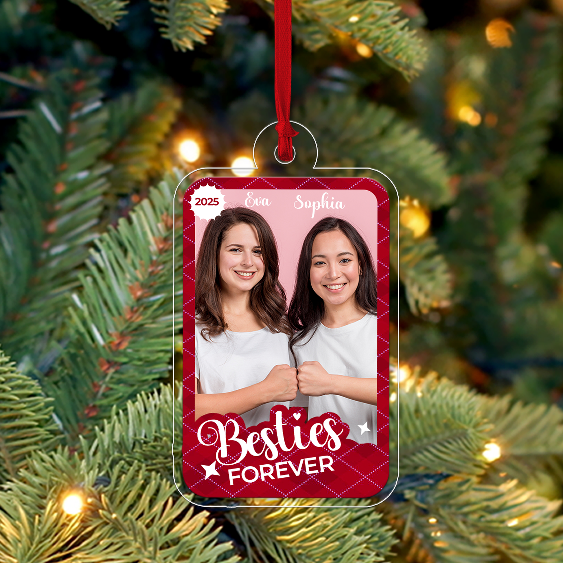 Custom Photo Besties Xmas