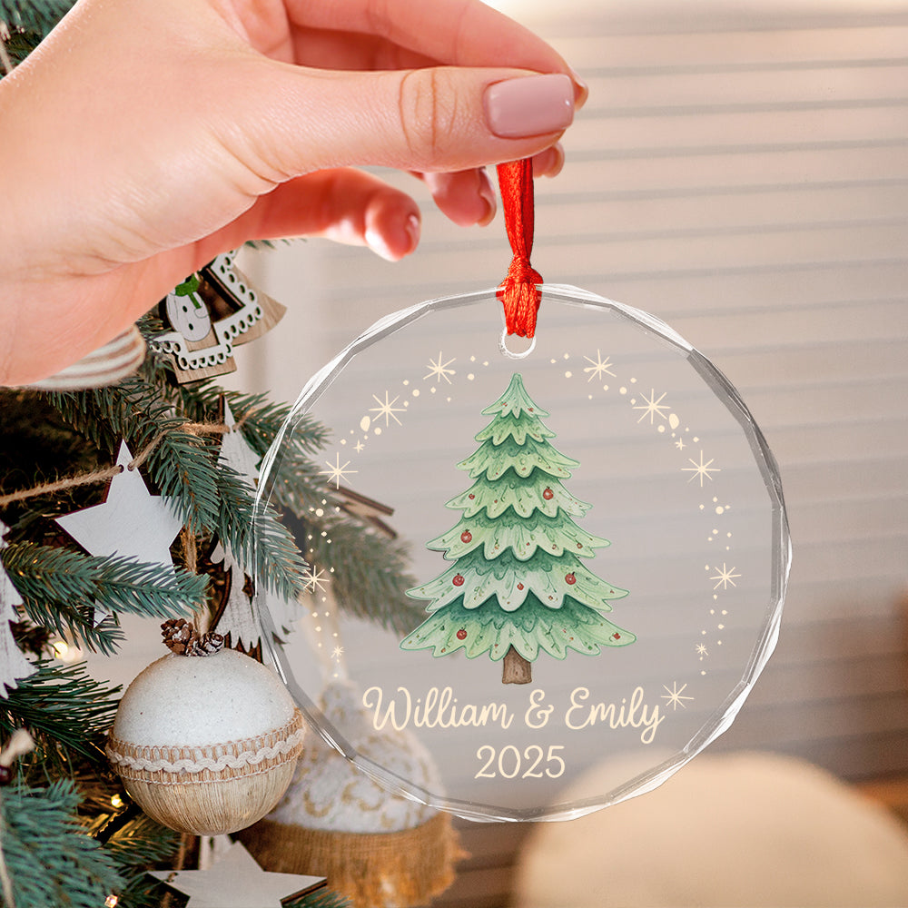 Couples Christmas Ornament, Acrylic 2D Ornament