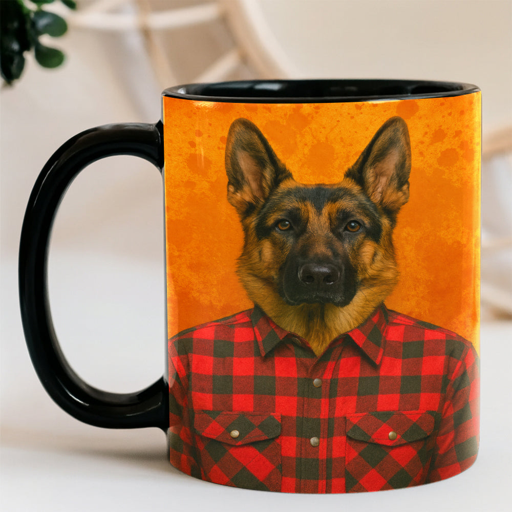 Custom Photo Dog In Red Shirt Mug Gift For Dog Lovers