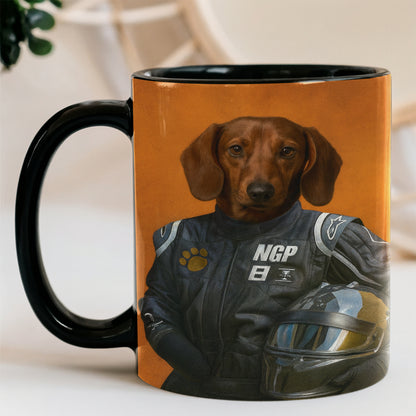 Custom Photo Dog Racer Mug Gift For Dog Lovers