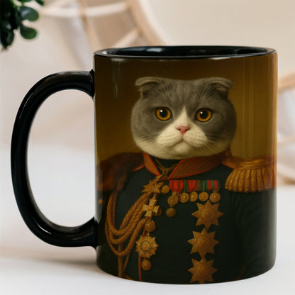 Custom Photo Cat Royal King Mug _ Gift For Cat Lovers