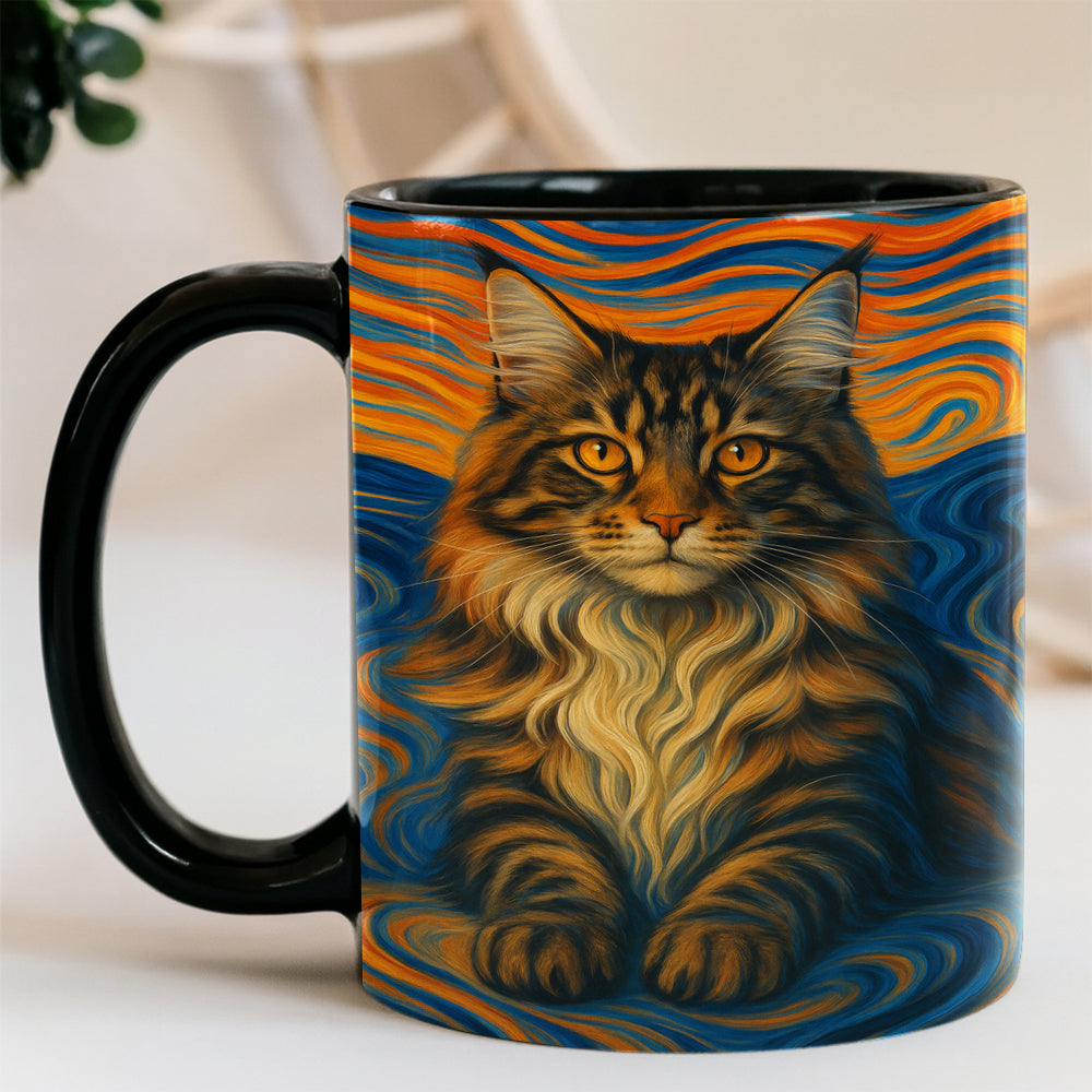 Custom Cat Portrait Expressionist Art
