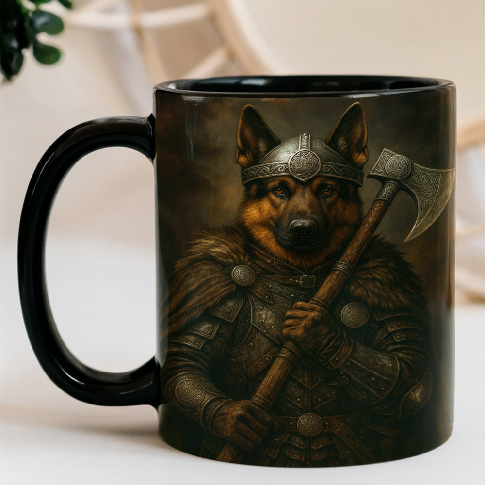 Custom Dog Photo Viking Warrior Mug _ Gift For Dog