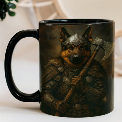 Custom Dog Photo Viking Warrior Mug _ Gift For Dog