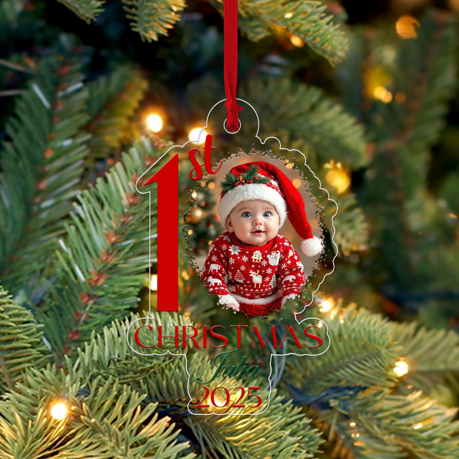 Cutsom Photo Baby Christmas 2025