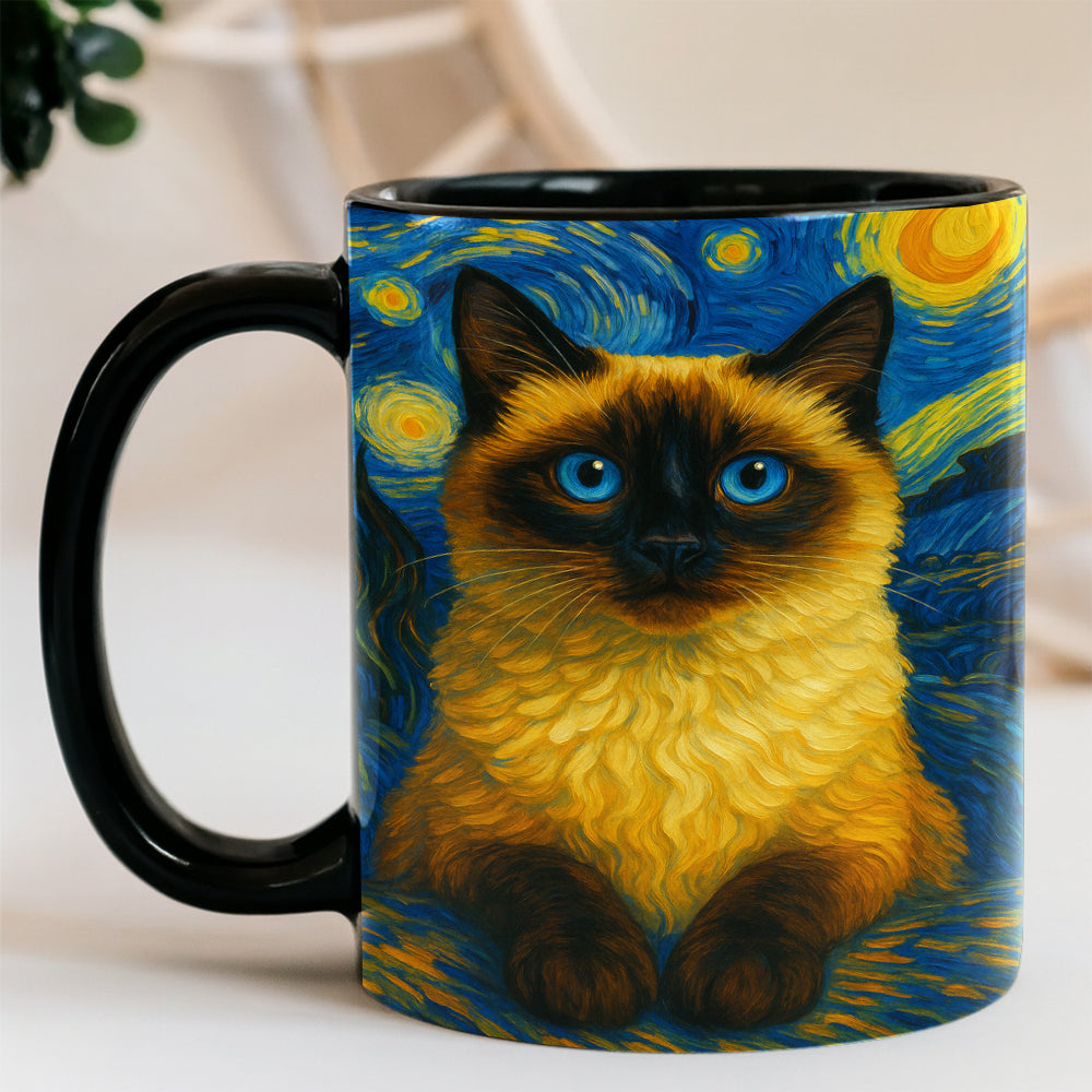 Custom Photo Cat Starry Night Mug Wall Art