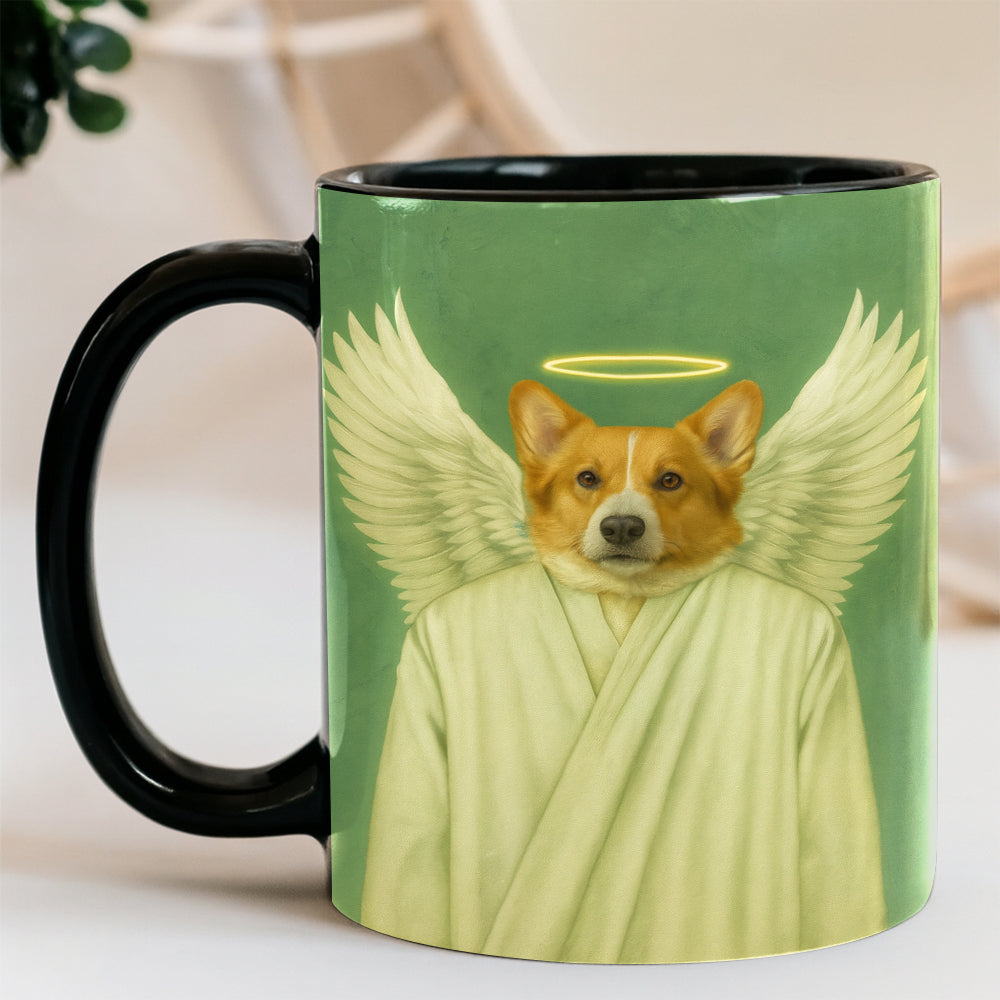 Custom Photo Angel Dog Mug Memorial Gift For Dog