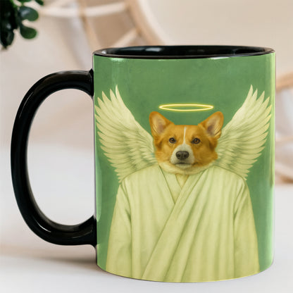 Custom Photo Angel Dog Mug Memorial Gift For Dog