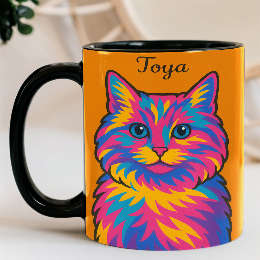 Custom Photo Minimalist Cat MugGift For Cat Lovers