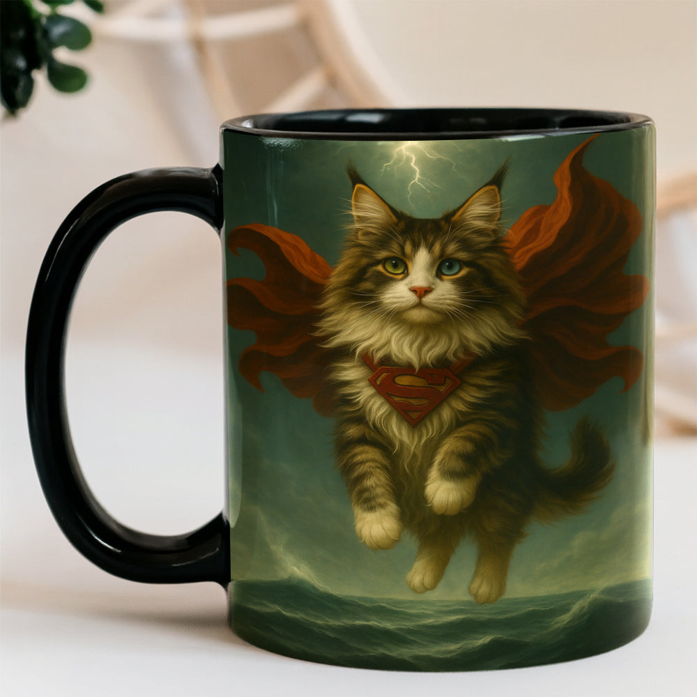 Custom Photo Cat Hero Mug