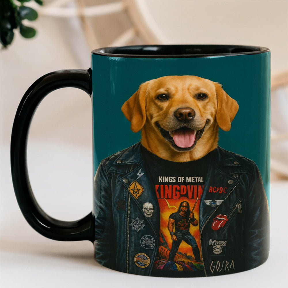 Custom Photo Dog Rock n Roll Mug
