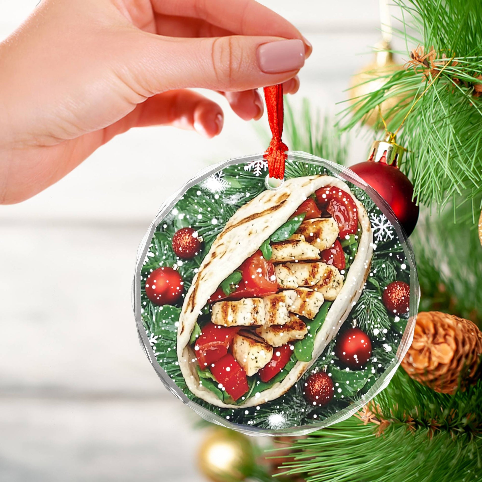 Chicken Caesar Wrap Close up Design 2