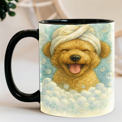 Custom Dog Potrait In Bathroom Mug