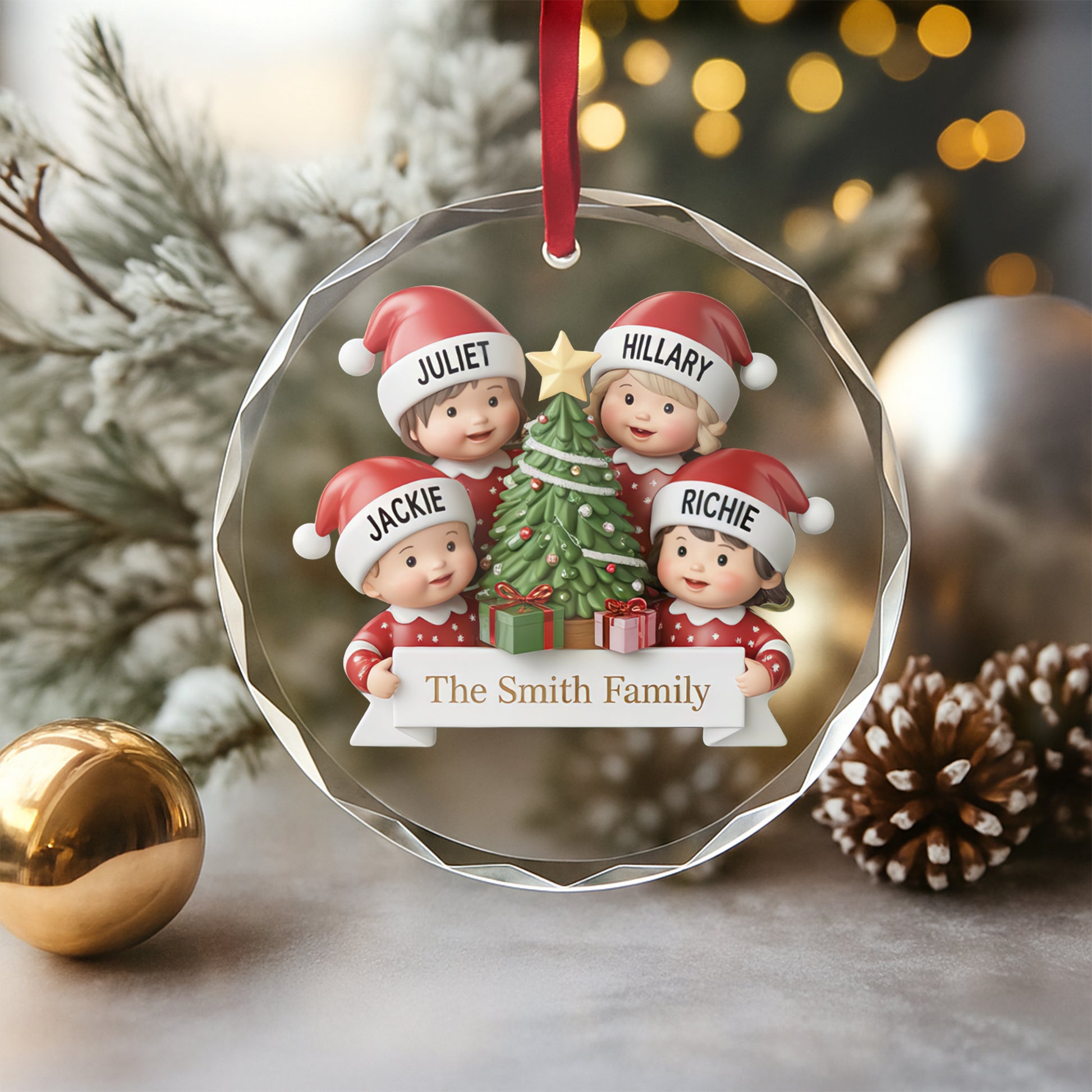 Personalize Christmas Family Ornament2