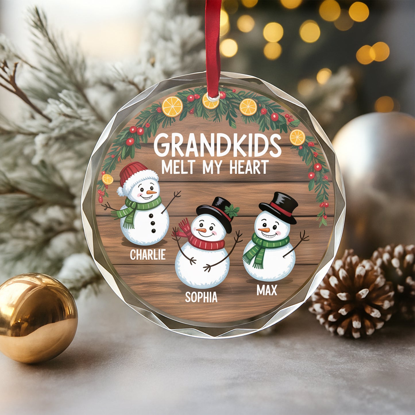 Personalized Custom Name Snowman