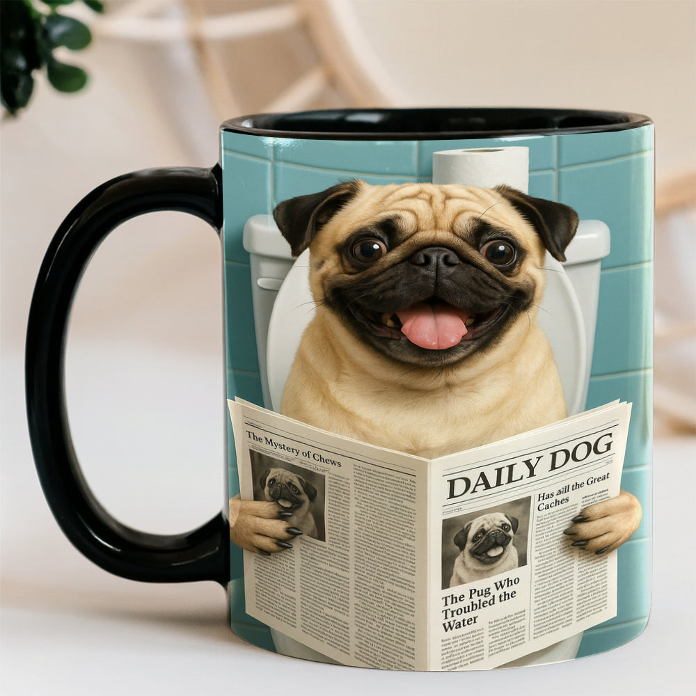 Custom Photo Dog Toilet Bathroom