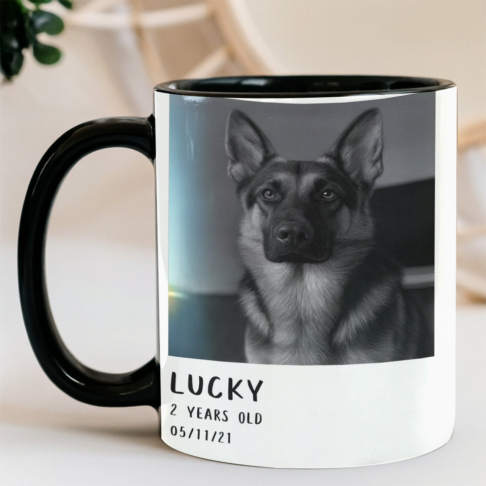 Custom Photo Polaroid Film Mug Gift For Dog Lovers