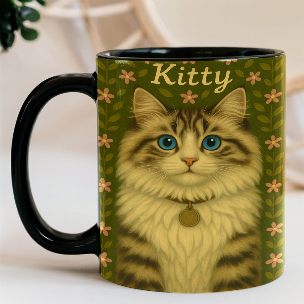 Custom Cat Portraits From Photo From Photo Mug