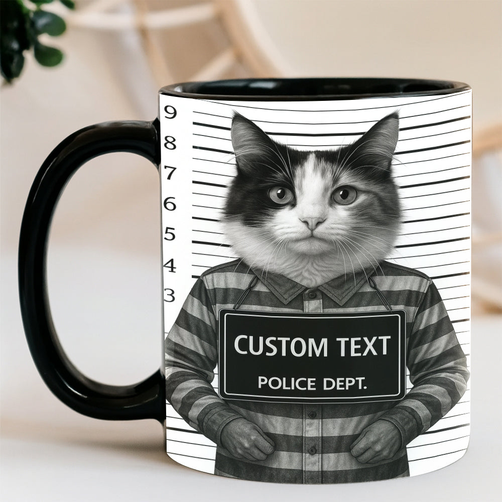 Custom Photo Cat Wanted By Pawlice Mug _ Gifts For Cat Lovers