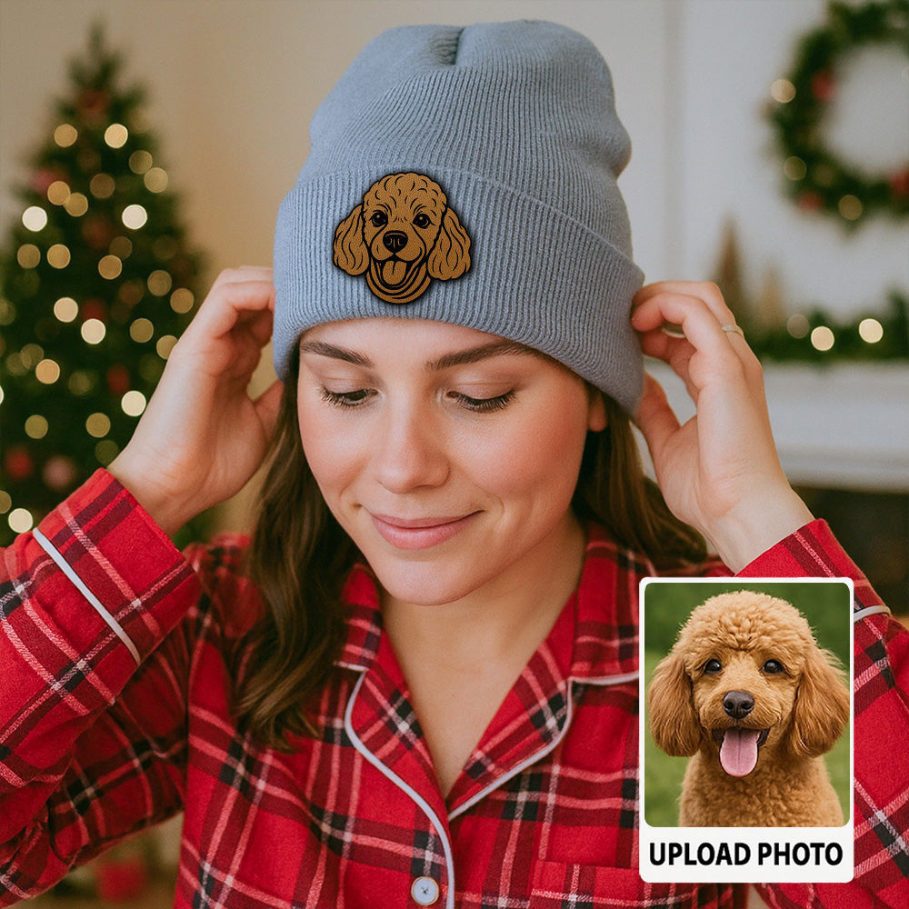 Custom Dog Photo Pet Beanie Hat – Personalized Winter Beanie for Animal Lovers TH99B06