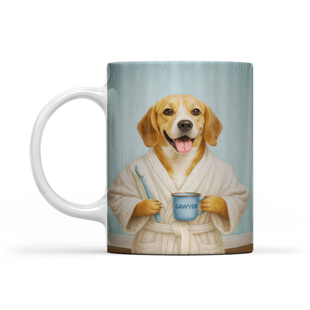 Custom Photo Dog Bathroom Mug Dog Gifts Lovers