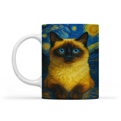 Custom Photo Cat Starry Night Mug Wall Art