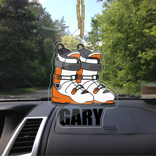 Custom Name Ski Boots Christmas Ornament 2 Acrylic Ornament Christmas Gift