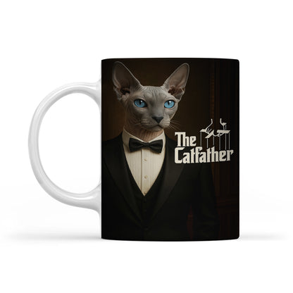 Custom Photo Cat Father Mug _ Gift For Cat Lovers