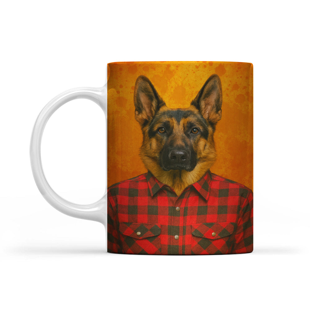 Custom Photo Dog In Red Shirt Mug Gift For Dog Lovers