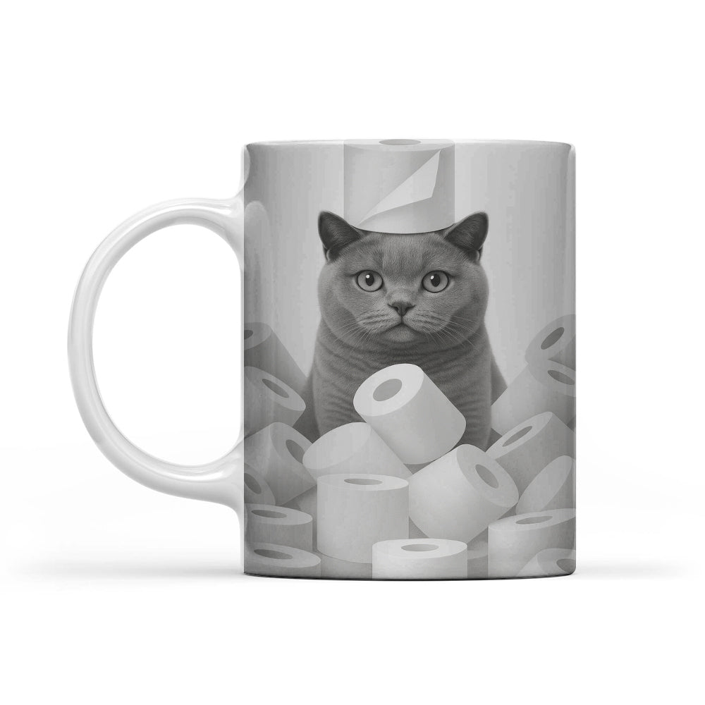 Custom Photo Cat Bathroom Mug