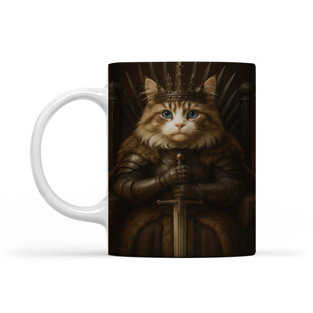Custom Photo Cat Mug Royal Pet Portrait