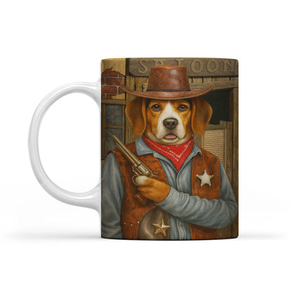 Custom Photo Dog Cowboy Mug