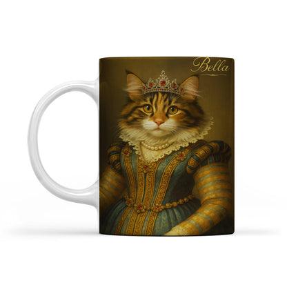 Custom Photo Sapphire Queen Cat Mug Gift For Cat Lovers