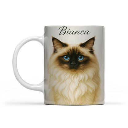Custom Cat Portraint And With Name Mug