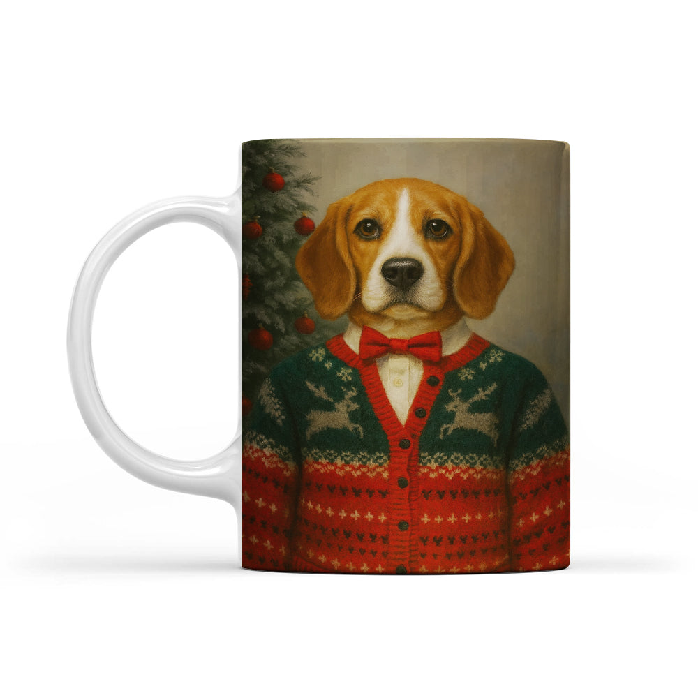 Custom Photo Christmas Dog Mug Gift For Dog Lovers
