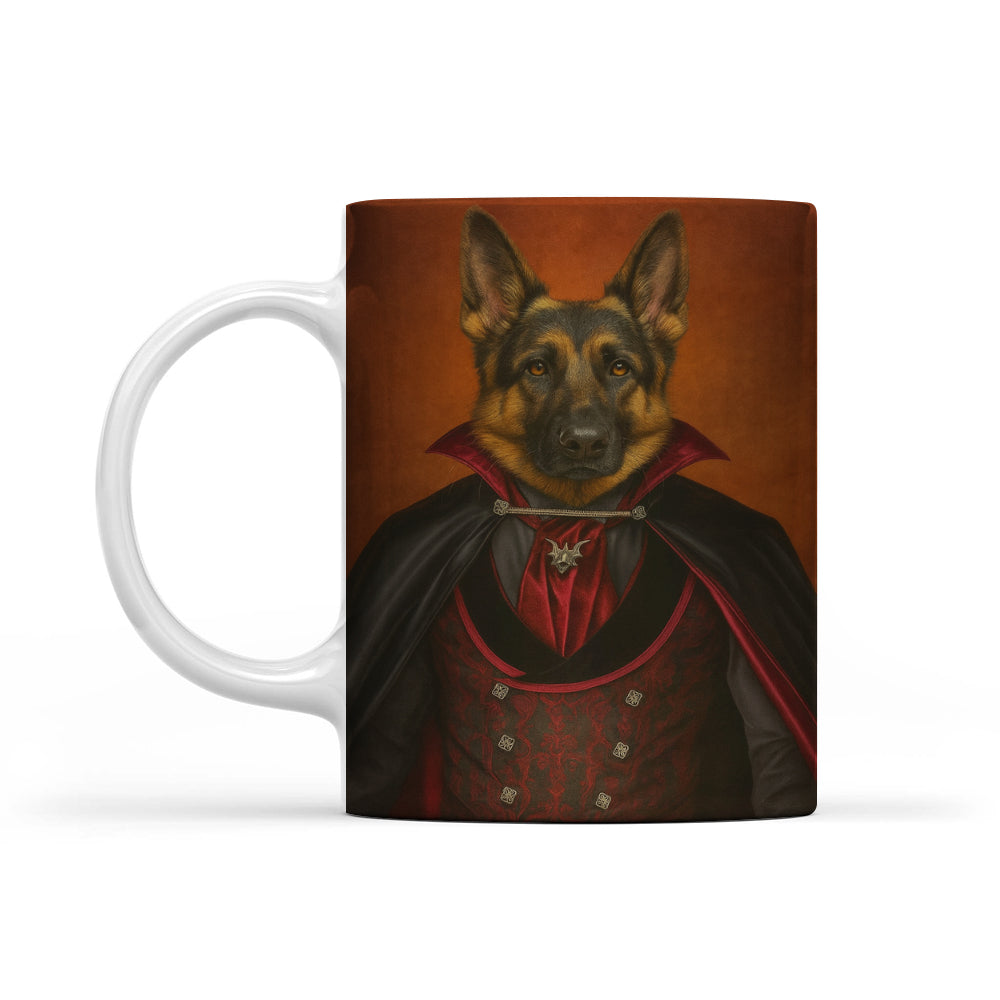 Custom Photo Vampire Dog Mug Gift For Dog Lovers