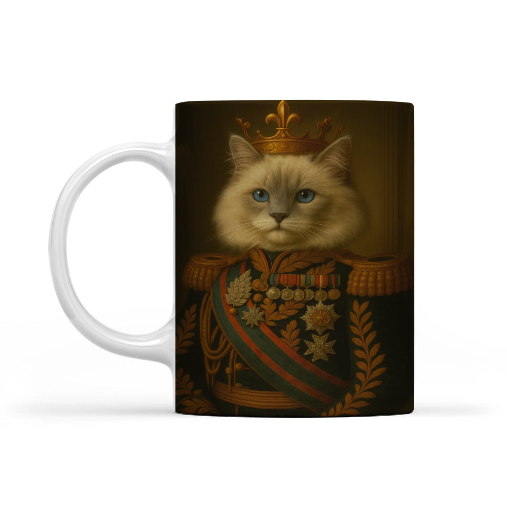 Custom Photo Cat King Crown Royal Mug _ Gift For Cat Lovers