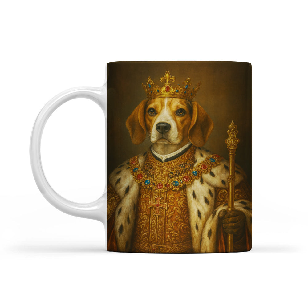 Custom Photo Dog King Royal Mug _ Gift For Dog Lovers