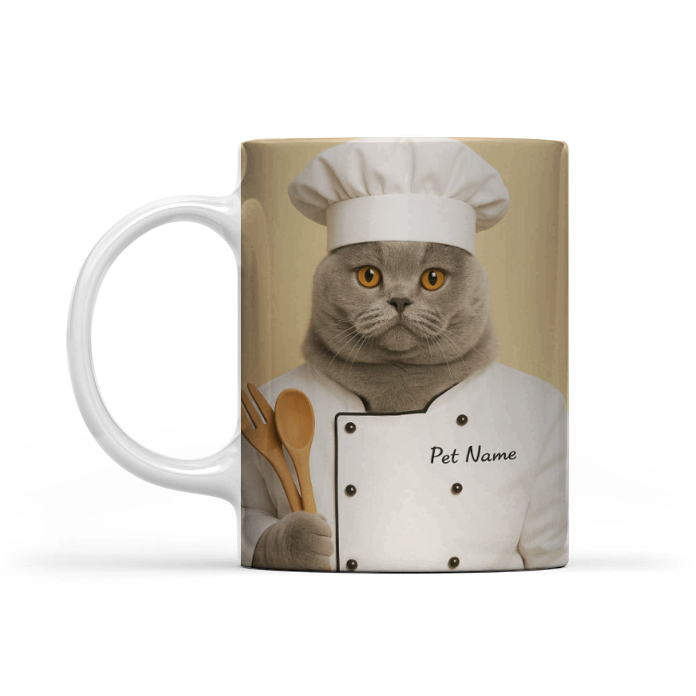 Custom Photo Cat Chef For Cat Lover