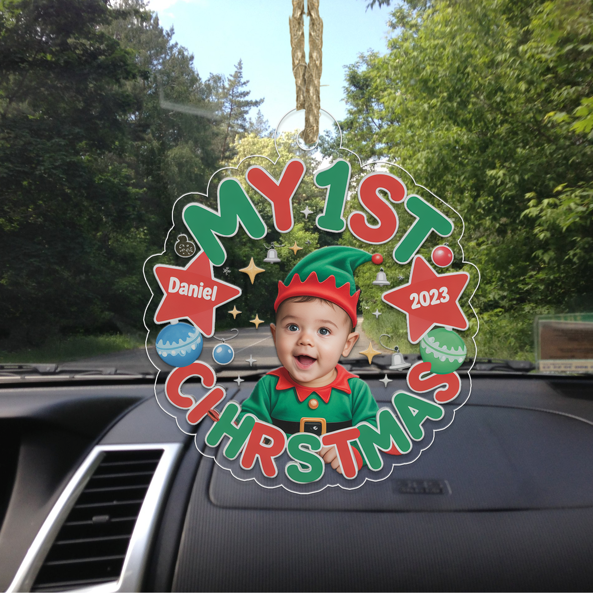 Custom Photo My First Christmas