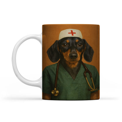 Custom Photo Nurse Dog Mug Gift For Dog Lovers