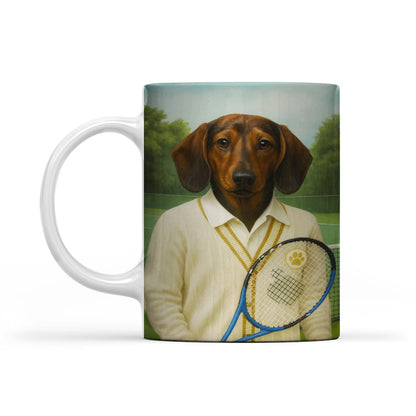 Custom Photo Tennis Player Dog Mug