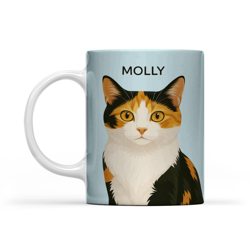 Custom Photo Minimalist Classic Cat MugGift For Cat Lovers