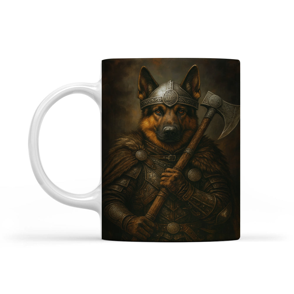 Custom Dog Photo Viking Warrior Mug _ Gift For Dog